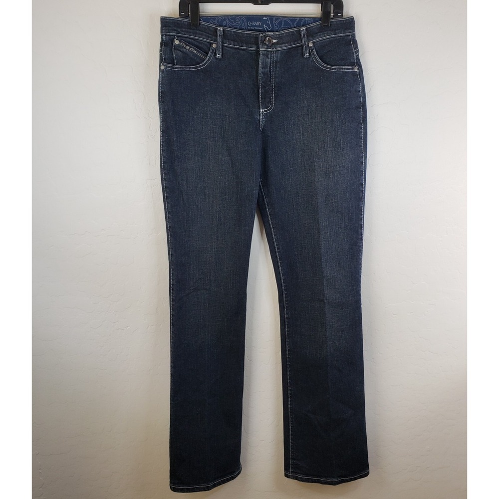 Wrangler Jeans Women's 11 / 12 34 Q Baby Blue No‎ Gap Waistband Bootcut Pants